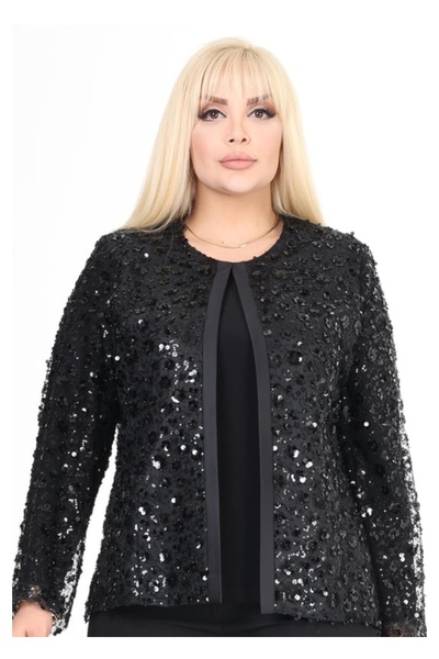 ARIKAN سترة فستان سهرة مقاس كبير فوق التنورة