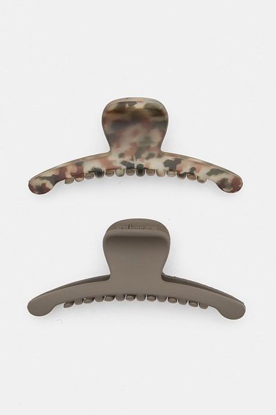 Pull & Bear Pack of 2 fur clips