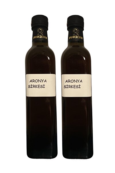Proori Yıllanmış Aronya Sirkesi Doğal Fermente Canlı Sirke 500 ml 2'li Paket