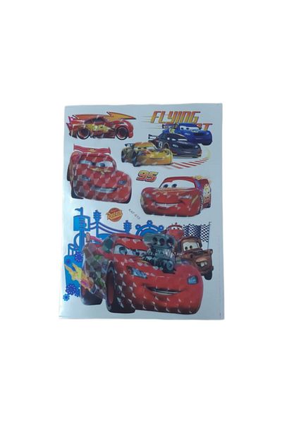 SOHO Decorative Stickers with Racing Cars, 8D Format, 40x30 cm, Multicolor