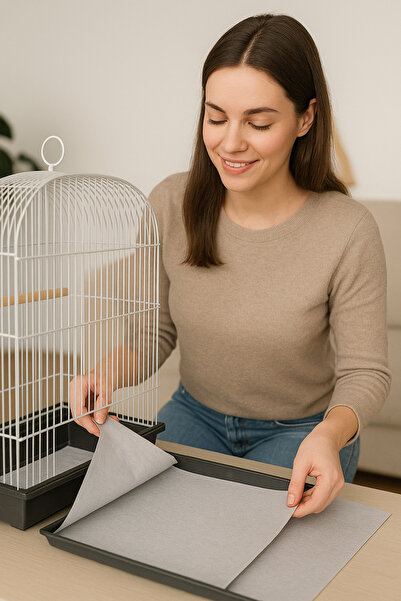 Dekals 50 Adet Büyük Boy Kafes Altı/ Evcil Hayvan Altı Kağıdı Pratik Kağıt 60x40 Cm