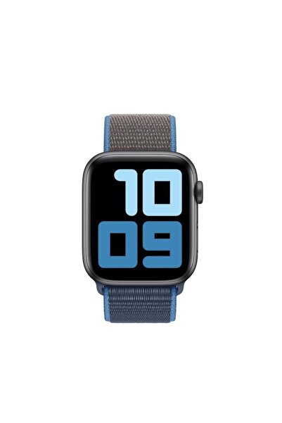 Bibilel Curea pentru Apple Watch, 42-44-45mm, Textil, Gri-Albastru