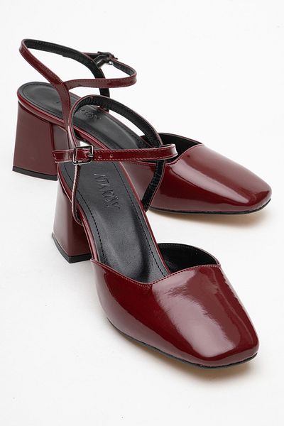 Ataköy Ayakkabı Women's Open Back Thick Heel Shoes