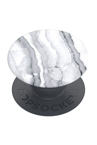 popsocket Phone Stand, T31, Hard Plastic, Pearl White Granite