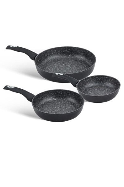 EDENBERG Σετ 3 τηγανιών με μαρμάρινη επίστρωση, 20/24/28 cm, Edeberg