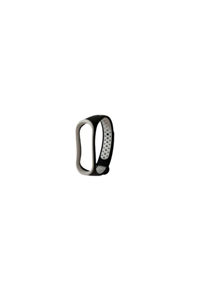 SOHO Curea de fitness compatibilă cu Xiaomi Mi Band 3/4, alb-negru