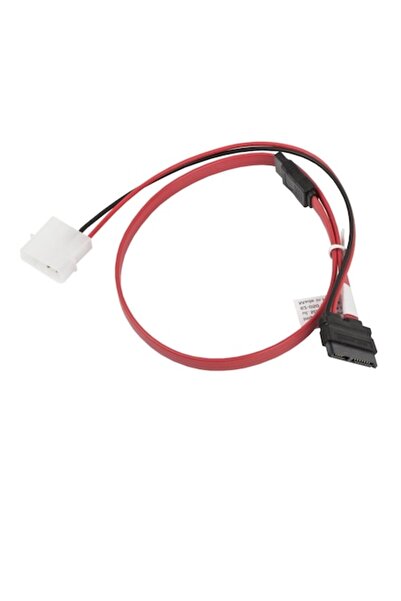 SOHO Cablu de semnal cu adaptor Molex cu 2 pini mascul la SATA cu 7 pini femelă și SATA SlimLine cu 13 pini, 44 cm, Mul