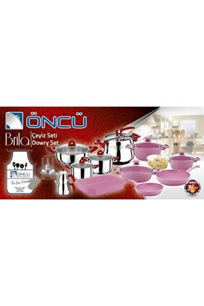 ÖNCÜ MUTFAK EŞYALARI 34 PARÇA ÇEYİZ SET