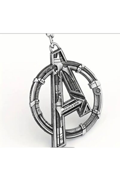 MODA سلسلة مفاتيح معدنية بشعار Marvel Avengers