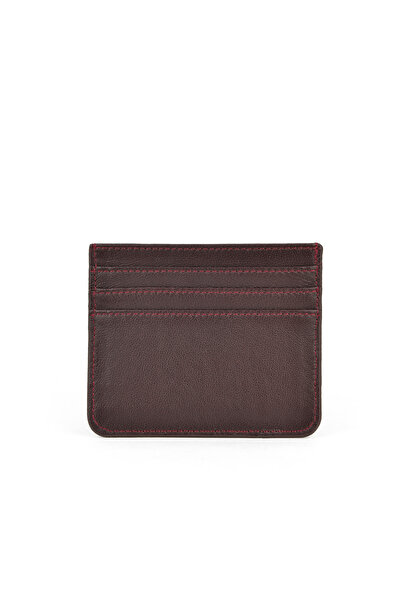 Ziya , Unisex Γνήσιο Δερμάτινο Θήκη Κάρτας 1539852Z06 Claret Red