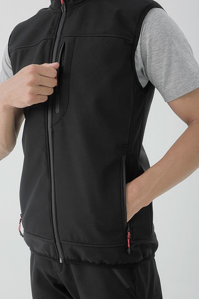Longberg Men's Stand Collar Softshell Vest