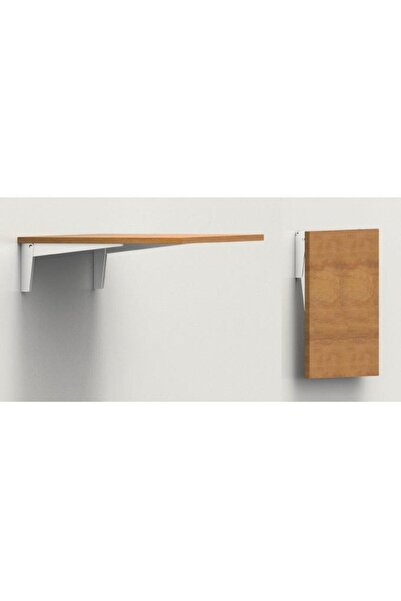 HALL BREATHE Katlanabilir duvar balkon ve mutfak masa ayağı, 30cm, beyaz renkli