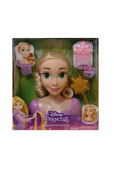 JustPlay Disney Rapunzel hairdressing head with accessories 87617