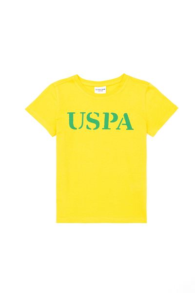 U.S. Polo Assn. Tricou cu decolteu la baza gâtului cu imprimeu logo