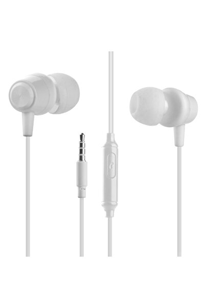 Asonic As-Xk90 Beyaz Kulak İçi Mikrofonlu Kulaklık
