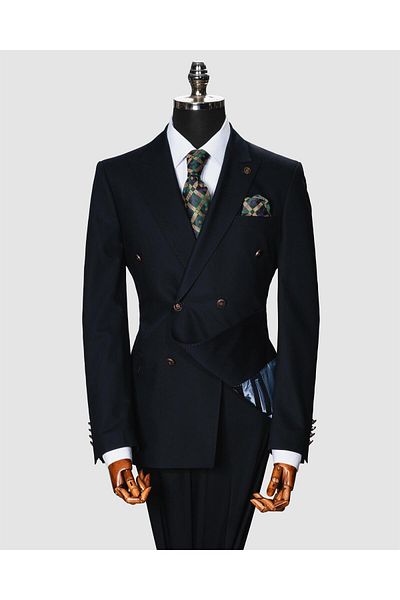 Suit Sartoria Ssa 2609 Straight Fabric Double Breasted Double Leg Suit