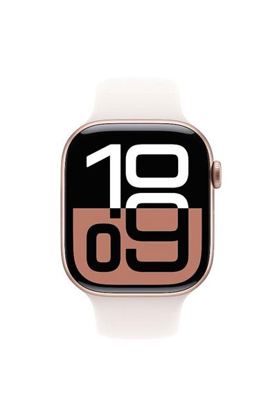 Apple Smartwatch Watch 10 GPS Cellular, Rose Gold Aluminium 46mm, LTPO OLED, 64GB, Light Blush Sport