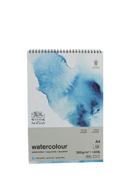 Winsor Newton Classic Watercolor Spiral Pad – 300gsm Heavyweight A4, 12 Sheets