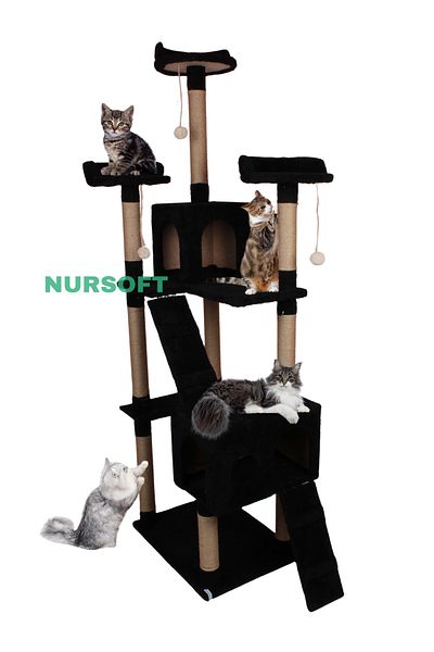 Nursoft Cat City New Residence Cat Playhouse and Scratching