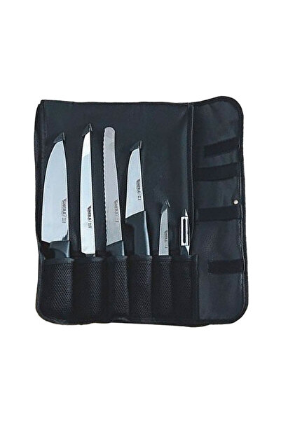 Sinerji Premium Gastronomi Rulo Çantalı Bıçak Seti 6+1