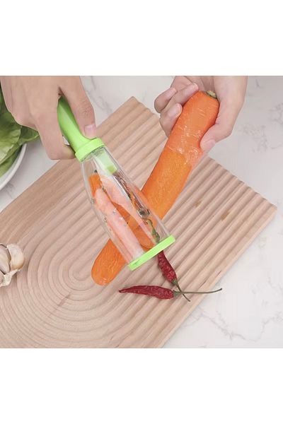 Generic 2 pieces vegetable and fruit peeler with built-in peeler container, a practical and useful kitchen tool.