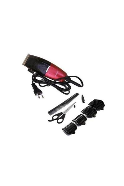 GEME Gemei GM 807 professional hair clipper, Black/Red, men's hair clipper