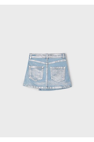 MAYORAL Girl's Pleated Detailed Denim Skirt