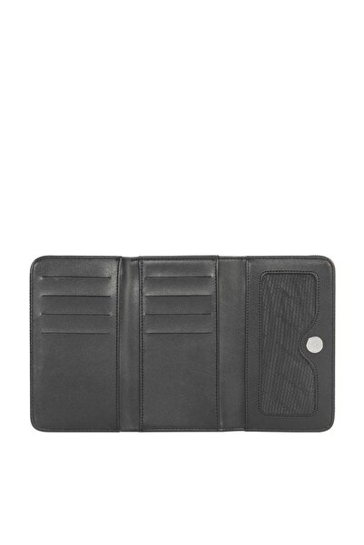 CENGİZ PAKEL Cengiz Pakel Medium Size Magnetic Women's Wallet/Portfolio – 65296L - Black