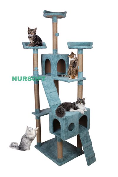 Nursoft Cat City New Residence Cat Playhouse and Scratching