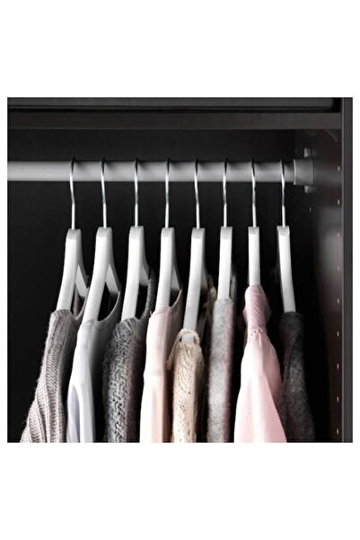 HALL BREATHE 8'li Bej Giysi Askısı, Pratik ve Şık Dolap Düzeni için Harika Bir Seçim