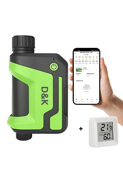 D&K WONDER Garden Irrigation/Watering Timer WiFi Bluetooth Tuya Smart, Lawn Timer Greenhouses Green Spaces, Profi
