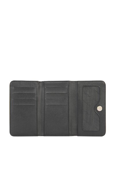 CENGİZ PAKEL Cengiz Pakel Medium Size Magnetic Women's Wallet/Portfolio – 65296L - Mustard/Black