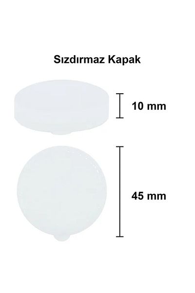 Tanemce 10 Pieces Glass Milk, Buttermilk, Soft Drink Bottles Suitable Cover 45 mm Plastic Leakproof Snap-On Cover