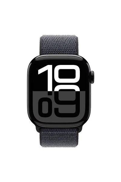 Apple Smartwatch Watch 10 GPS Cellular, Jet Black Aluminium, 42mm, LTPO OLED, 64GB, Textile Ink Spor