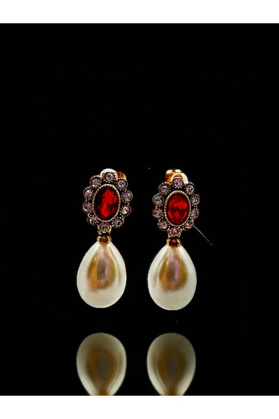 FUYA JEWELLERY Kristal Taşlı İnci Küpe