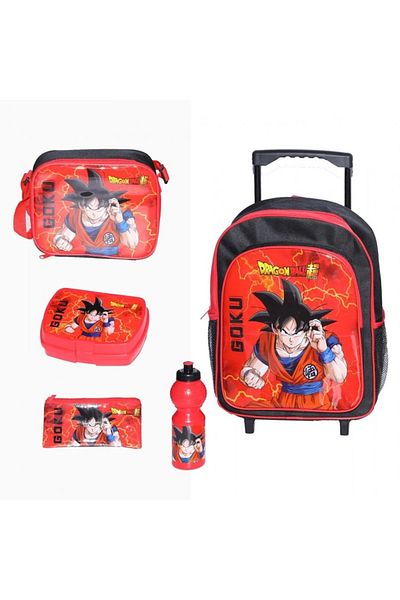 rexa 5-Piece Trolley School Bag Set – 14 Inch with Lunch Bag, Pencil Case & Accessories
