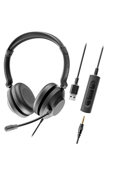 Axtel Casti ONE UC35 STEREO HD AXH-ONEUCD-35, USB / Jack 3.5 mm, Μικρόφωνο (Μ...