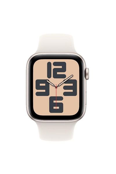Apple Smartwatch Watch SE (2024), GPS, Cellular, Carcasa Starlight Aluminium 44mm, ecran LTPO OLED,