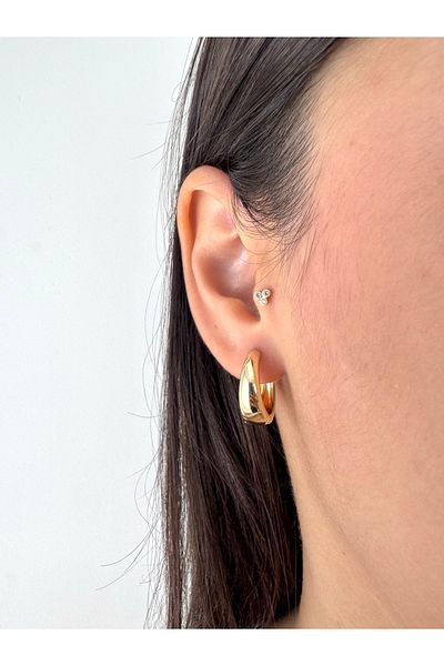 NiAccessory Xuping Retro Hoop Earrings