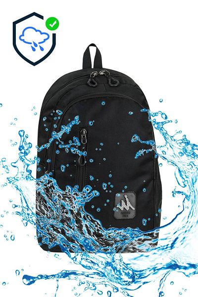 AlphaClub Bag High School and Middle School Waterproof Backpack Travel and Sports Bag