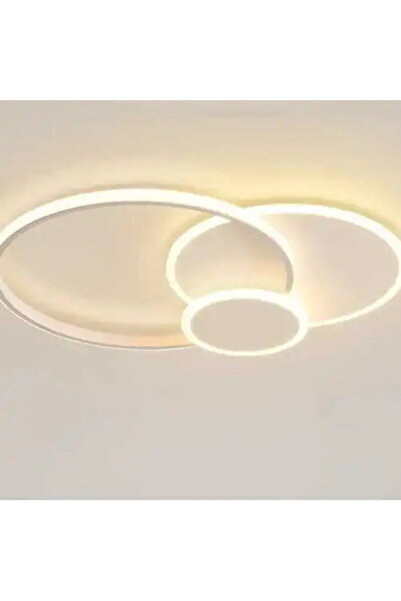 LED CONCEPT LED chandelier with 3 types of light and remote control, white, round, 114W, dimmable, 70x50x8cm