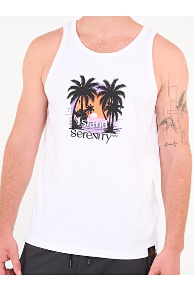 KVL by KENVELO Men's printed tank top