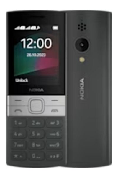 Nokia 150-2023 Black Silver Premium Keypad Phone | Rear Camera, Long Lasting Battery Life