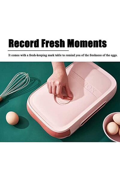 Generic Drawer Type Egg Storage Box with Lid - 1 Pcs Plastic New Multi-Layer Egg Fresh Storage Box