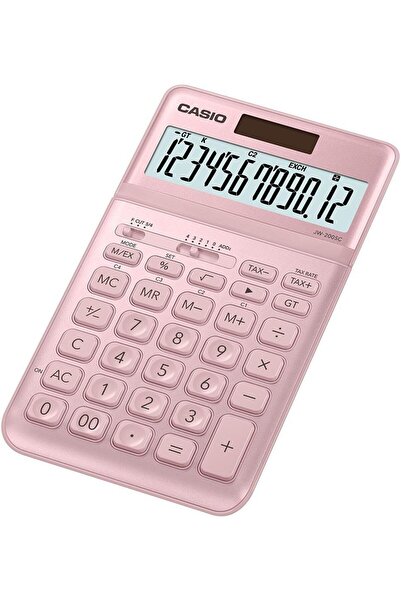 Casio JW-200SC-PK 12 Hane Pembe Masa Üstü Hesap Makinesi