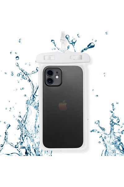 Cawooo Waterproof Phone Case for Water Sports, Sup and Outdoor Activities – Compatible with All Models, White
