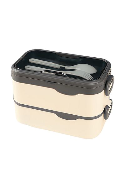 Noki Stainless Steel Lunch Box 1350ml Double Deck