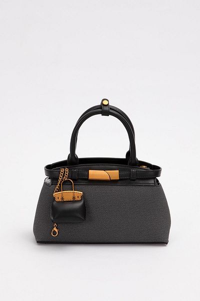 Levidor Black Mini Bag Handbag with Accessories