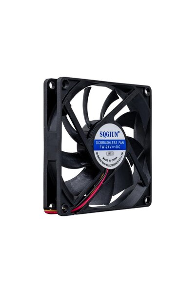 Powermaster IC-216A 3P سلكي 80X80X15 24 فولت مروحة تيار مستمر بدون فرشاة