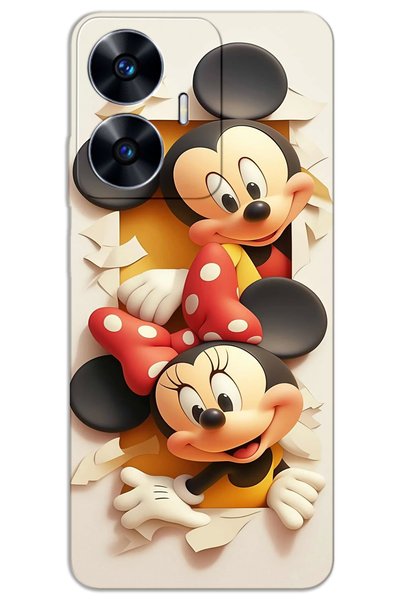 MRCİLETİSİM Realme C55 Case Hd Pattern Printed Back Cover - Mickey 2